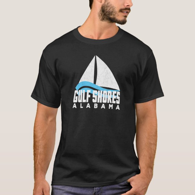 Sailboat Gulf Shores Sea Cruiser Yachting Gulf Sta T-Shirt (Front)