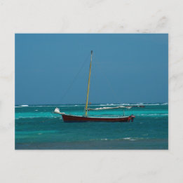 Sailboat in Belise Postcard