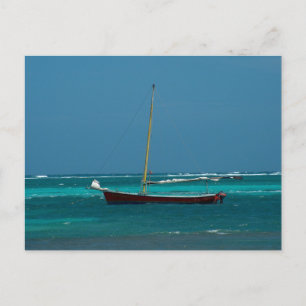 Sailboat in Belise Postcard