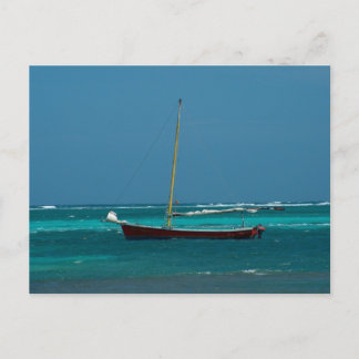 Sailboat in Belise Postcard