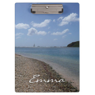 Sailboat in the Distance at St. Thomas Clipboard