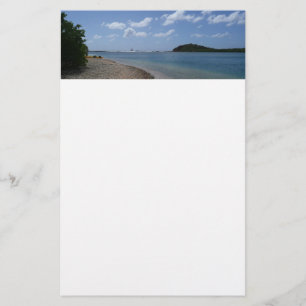 Sailboat in the Distance at St. Thomas Stationery