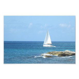 Sailboat in the Ocean Photo Print