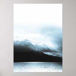 Sailboat Landscape Photo Poster
