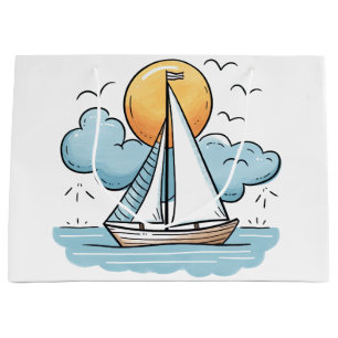 Sailboat  large gift bag