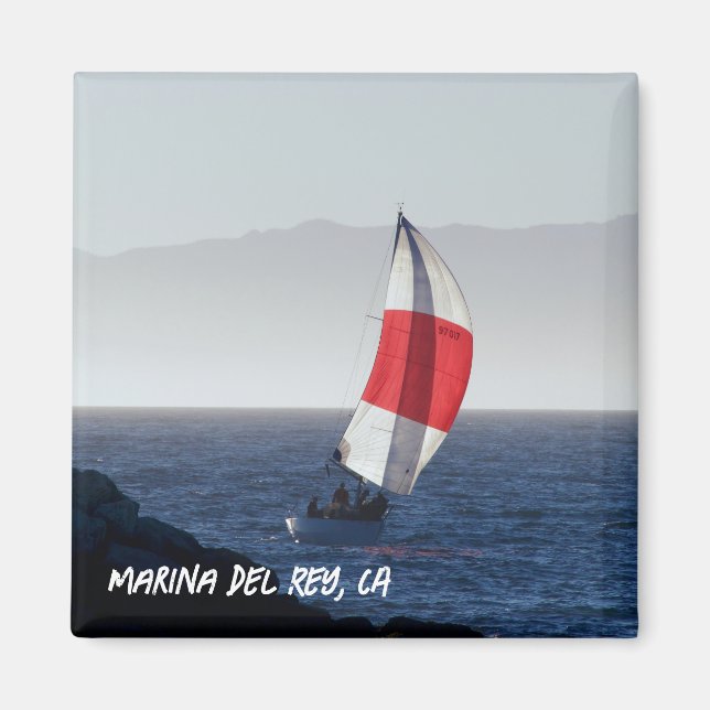 Sailboat - Marina Del Rey, CA Magnet (Front)