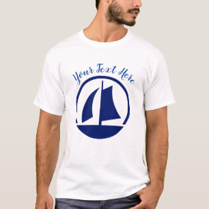 Sailboat Monogram or Name Custom T-Shirt