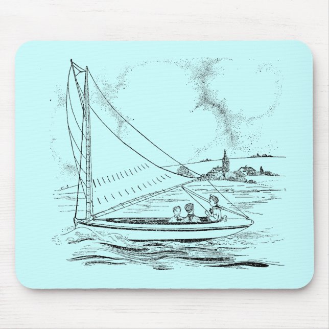 Sailboat Mouse Mat (Front)