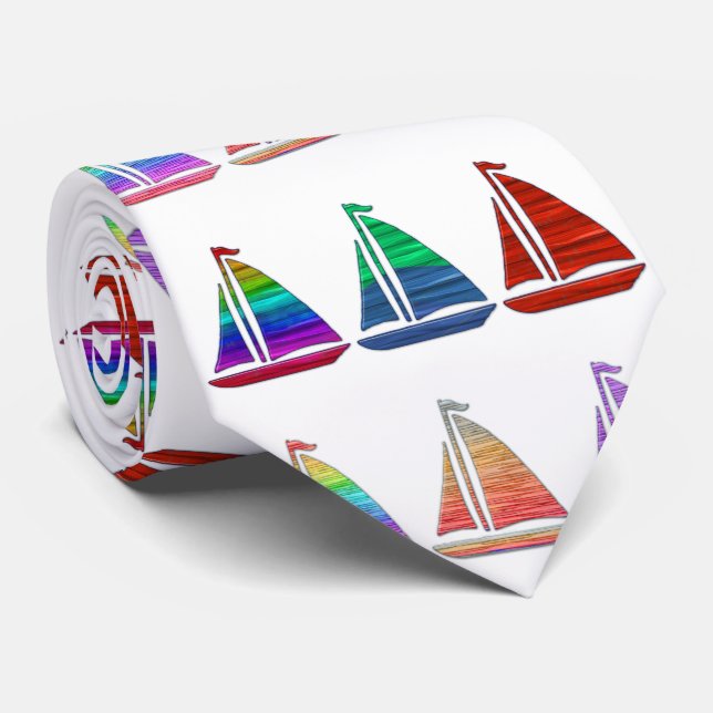 Sailboat necktie (Rolled)
