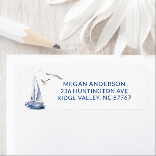 Sailboat New Address Label