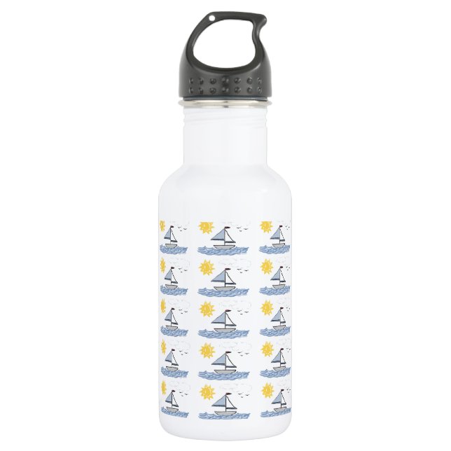 Sailboat O 532 Ml Water Bottle (Front)