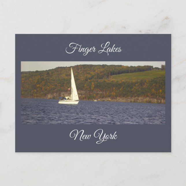 Sailboat on a Lake Postcard (Front)