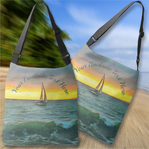 Sailboat on Banderas Bay 0884 Crossbody Bag