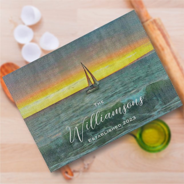 Sailboat on Banderas Bay 0884 Cutting Board (Creator Uploaded)