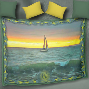 Sailboat on Banderas Bay 0884 Fleece Blanket