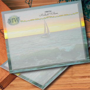 Sailboat on Banderas Bay 0884  Notepad