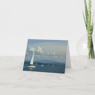 Sailboat on Lake Champlain Card