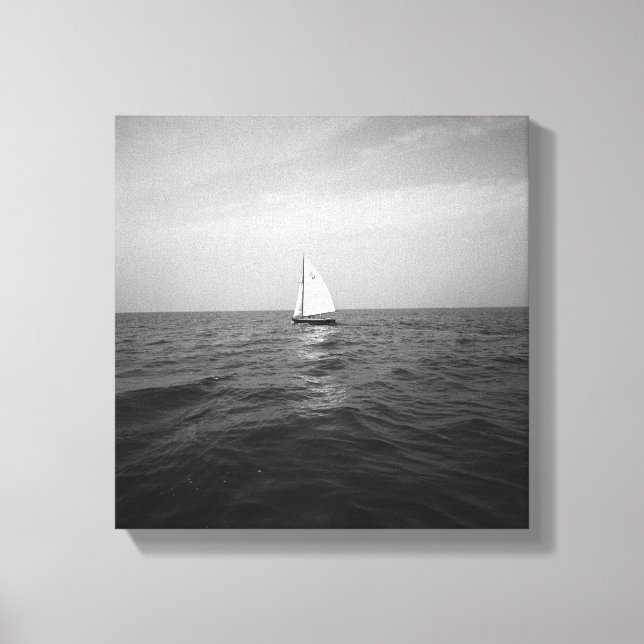 Sailboat on ocean canvas print (Front)
