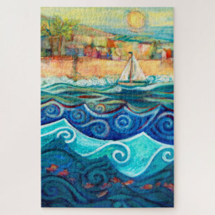 Sailboat on Sunny Seas Puzzle