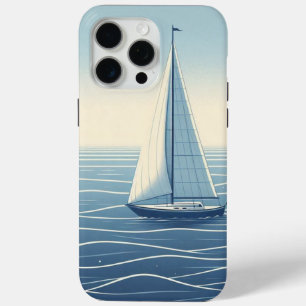Sailboat on the high seas  iPhone 15 pro max case
