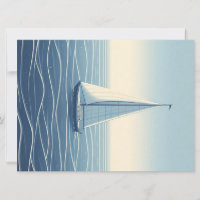 Sailboat on the high seas