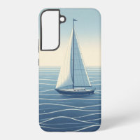 Sailboat on the high seas 