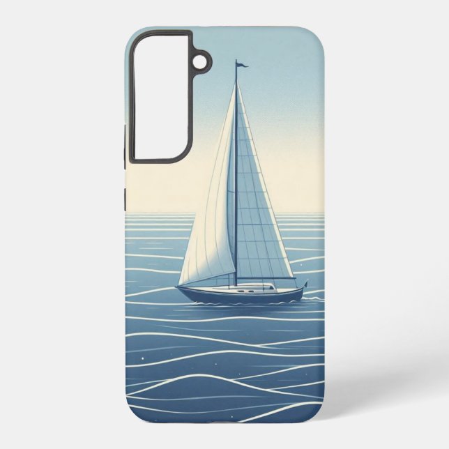 Sailboat on the high seas  samsung galaxy s22+ case (Back)