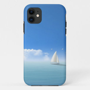 sailboat on the horizon iPhone 11 case