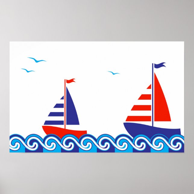 Sailboat Pair Poster (Front)