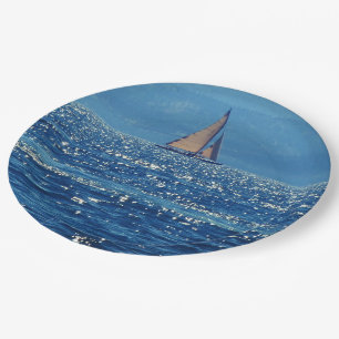 Sailboat Paper Plate
