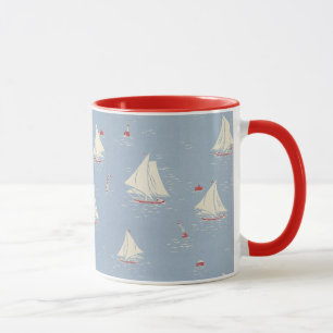 Sailboat Pattern Mug