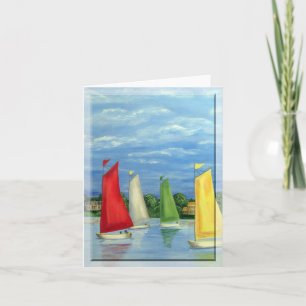 Sailboat Race 4x5.6 Note Card