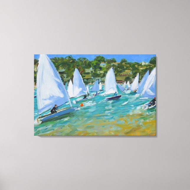 Sailboat Race Canvas Print (Front)