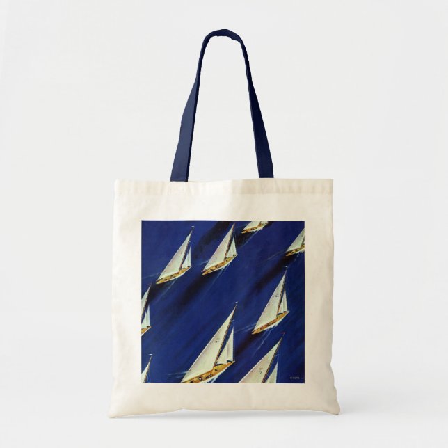 Sailboat Regatta by Ski Weld Tote Bag (Front)