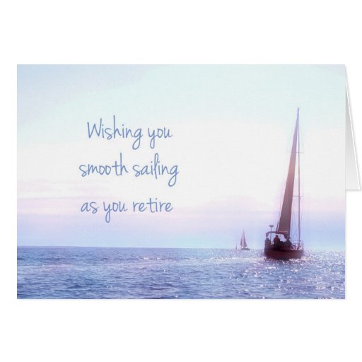 Sailboat Retirement Greeting Card | Zazzle