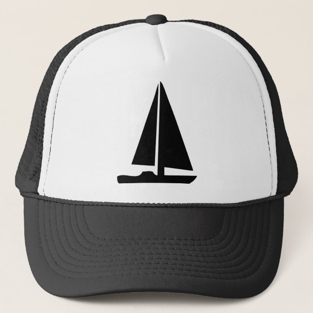 sailboat - sailing boat trucker hat (Front)
