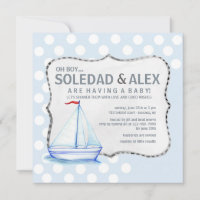 Sailboat Shower Invitation