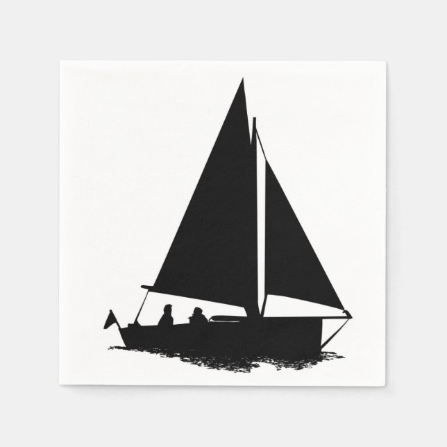 Sailboat Silhouette Napkin (Front)