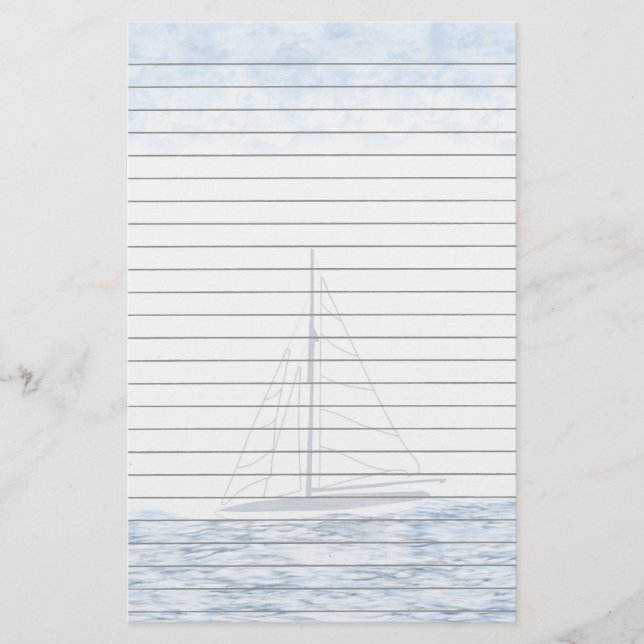 Sailboat Stationery (Front)