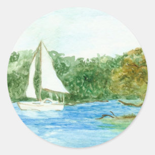 Sailboat sticker