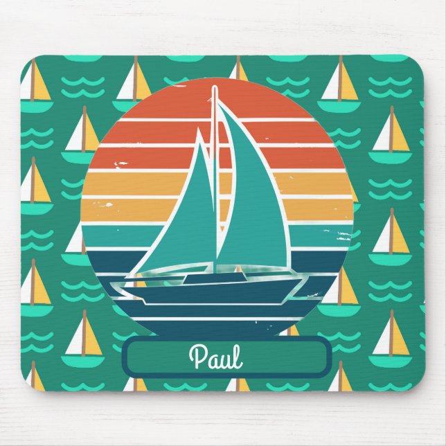 Sailboat Summer Mousepad (Front)