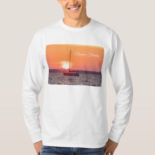 Sailboat Sunrise Long Sleeve Shirt (Front)