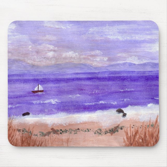 SAILBOAT VIEW MOUSE MAT (Front)