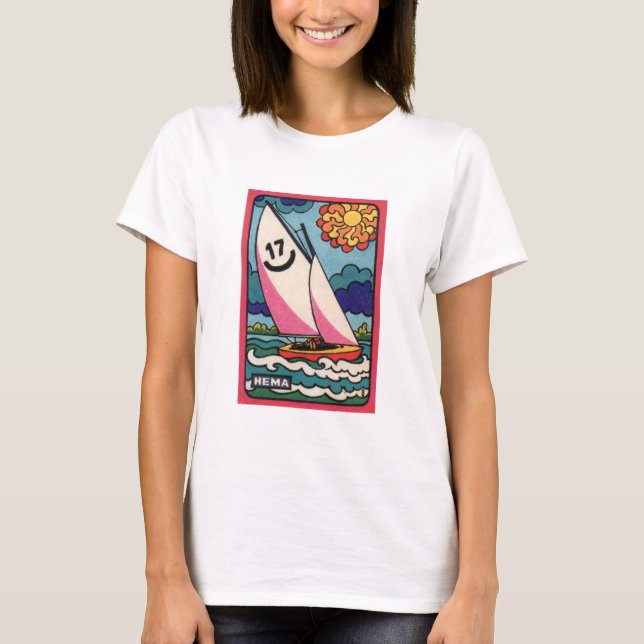 Sailboat Vintage Matchbox T-Shirt (Front)