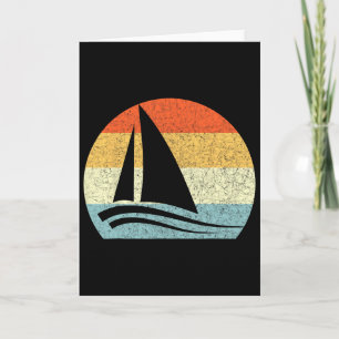 Sailboat Vintage Retro Throwck Vacation  Card