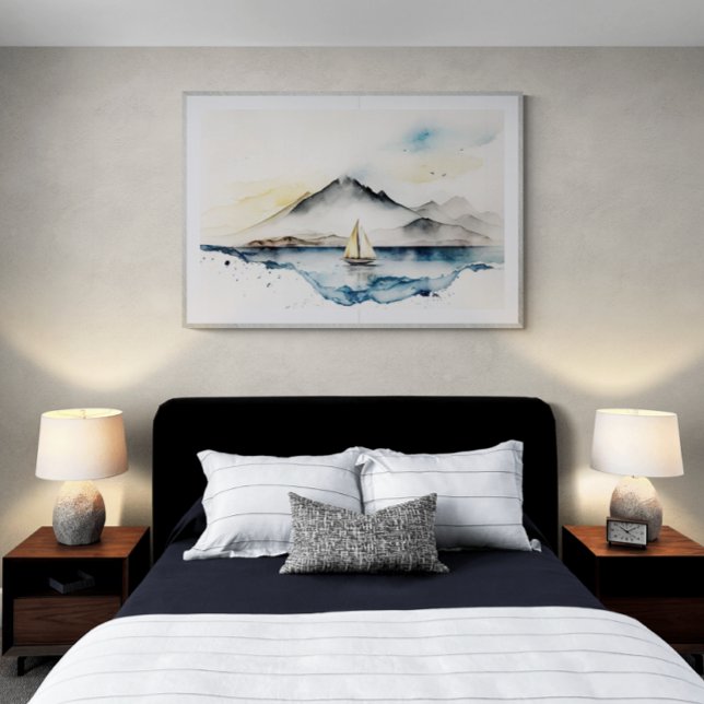 Sailboat Watercolor Poster (Creator Uploaded)