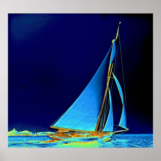 Sailboat Wayward 1890 Poster (Front)