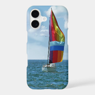 Sailboat with Rainbow Spinnaker