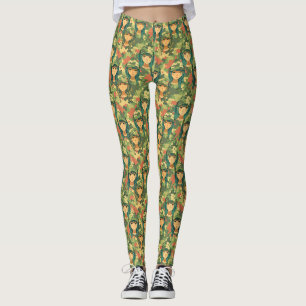 Sailboat with scarlet sails watercolor pattern leggings