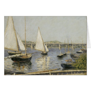 Sailboats at Argenteuil by Gustave Caillebotte